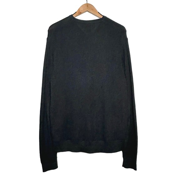 Polo by Ralph Lauren | Men | Dark Brown Relaxed Knit V-Neck Sweater | Large - Picture 2 of 9